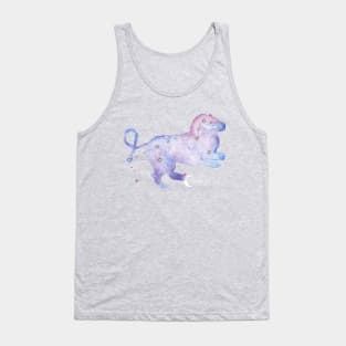 Leo Galaxy Watercolor Tank Top